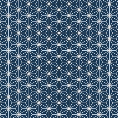 Kenevir vektör yaprak motifi ile Seamless Japon modeli