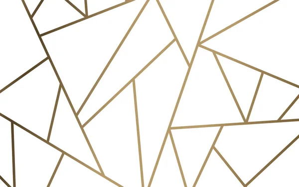 Modern Mosaic Wallpaper White Gold — Stock Vector