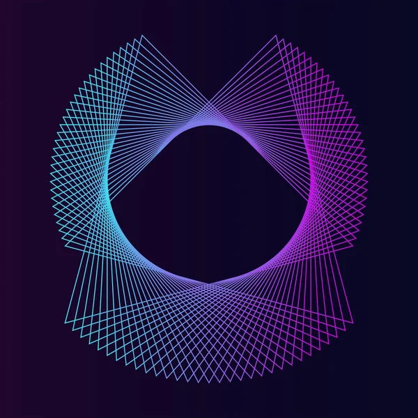 Abstracte Cirkelvormige Geometrische Element Vector — Stockvector