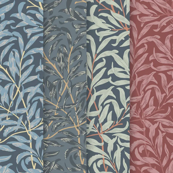 Willow Bough Του William Morris 1834 1896 Πρωτότυπο Από Μουσείο — Διανυσματικό Αρχείο