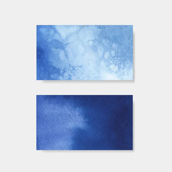 Modrý Transparentní Styl Akvarelu — Stockový vektor