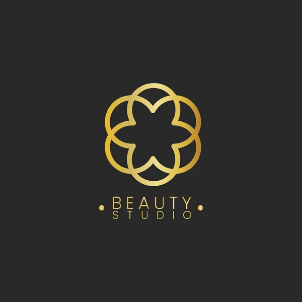 Logovektor Skjønnhetsstudiodesign – stockvektor