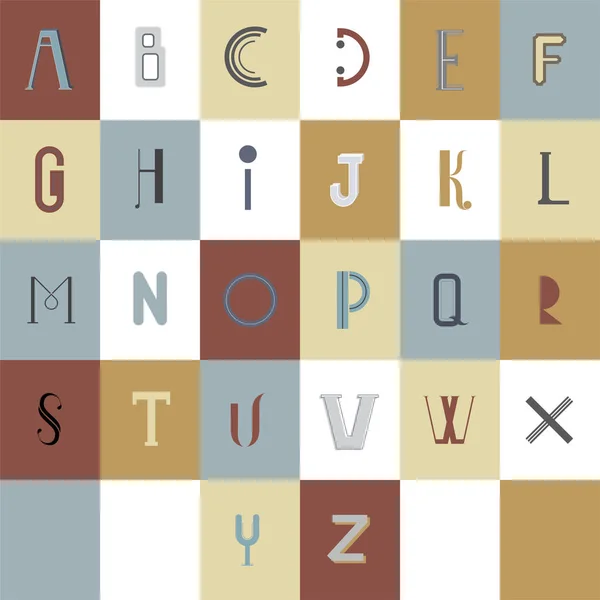 Alphabet Majuscule Ensemble Vecteur — Image vectorielle