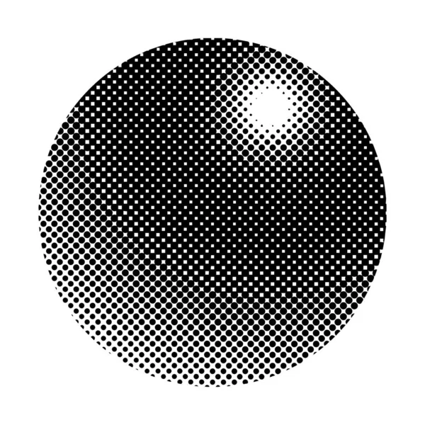 Чорний Значок Напівтону Білому Тлі Вектор — стоковий вектор