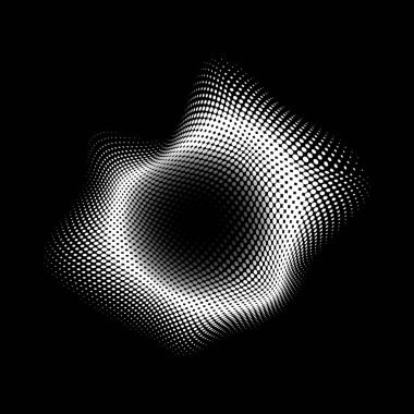 Siyah ve beyaz vintage yarı ton rozet vektör