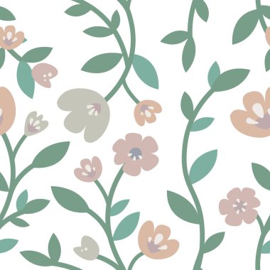 El çizimi güller ve bitkiler çizimi