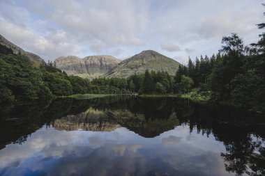 Yatılı karanlık bir gölde kürek