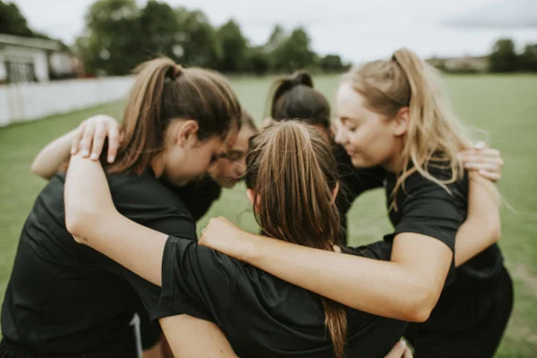 Jugadores Rugby Reúnen Antes Partido — Foto de Stock