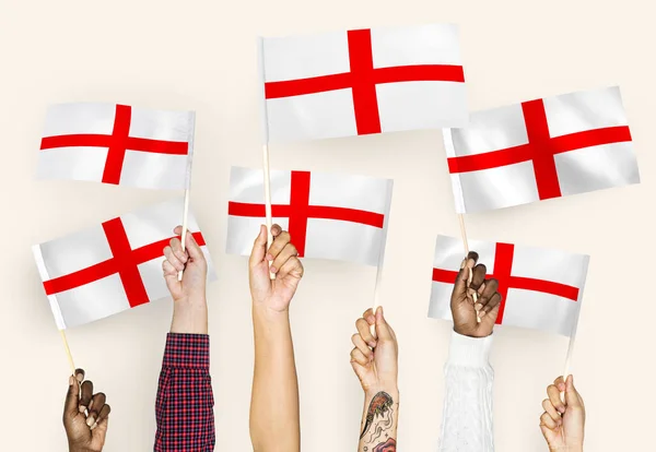 Hands Waving Flags — Stock Photo, Image