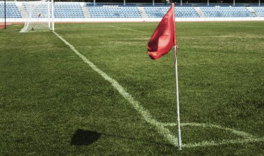 Bir köşe görünümden futbol sahası