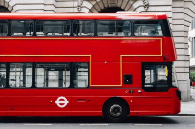 Londra'nın kırmızı Çift katlı otobüs