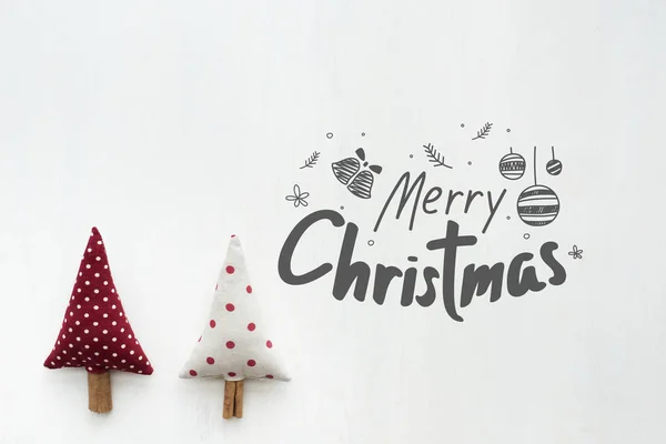 Merry Christmas Greeting Card Mockup — Stock Photo, Image