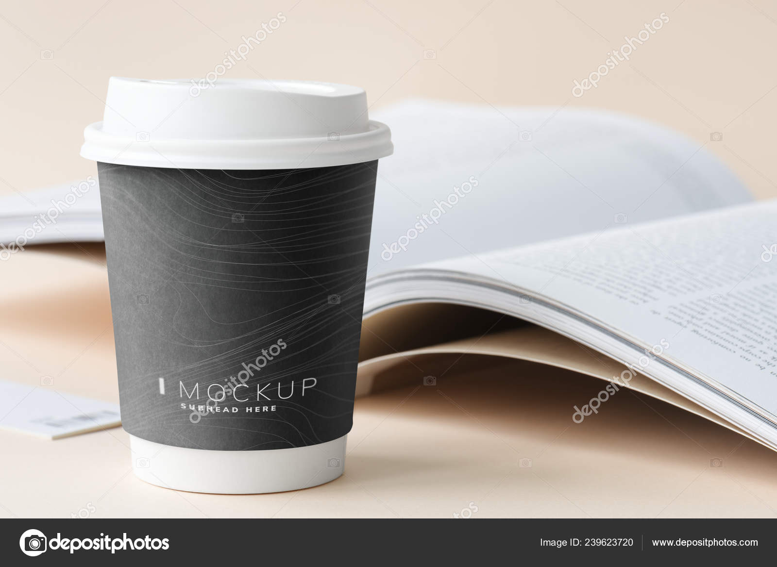 Download Coffee Cup Mockup Placed Table Stock Photo Image By C Rawpixel 239623720