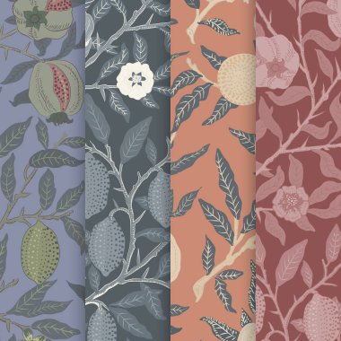 Meyve veya nar William Morris (1834-1896) tarafından. Orijinal Met Müzesi. Dijital olarak rawpixel tarafından geliştirilmiş.
