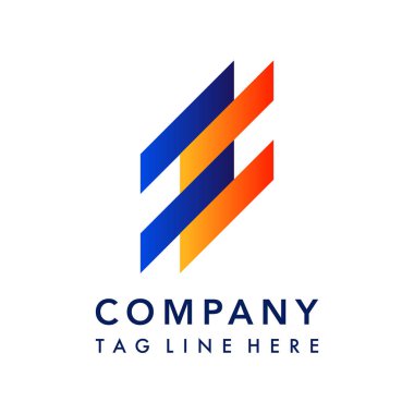 Modern şirket logo tasarım vektörü
