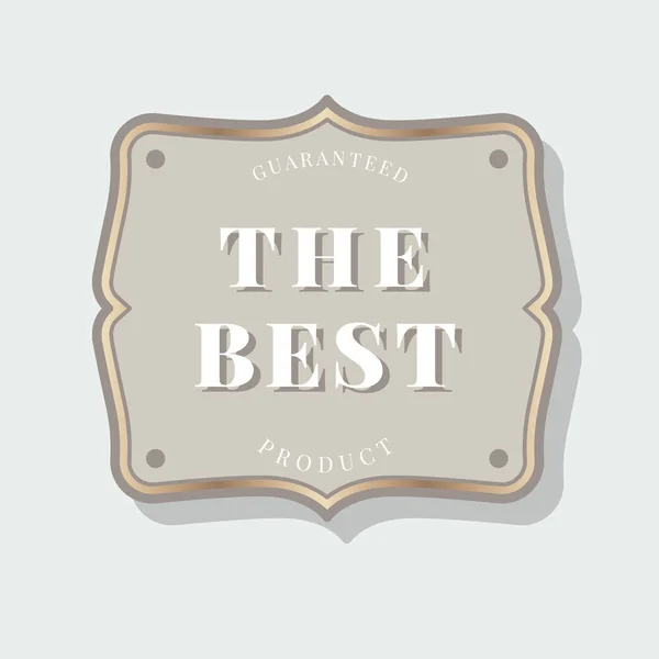 Gegarandeerd Beste Product Badge Vector — Stockvector