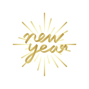 Mutlu yeni yıl 2019 rozet vektör