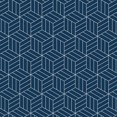 Japonca esinlenen kesintisiz geometrik tasarlamak vektör