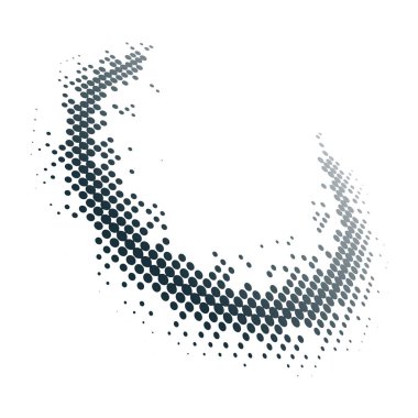 Beyaz arka plan vektör Siyah noktalı resim rozet