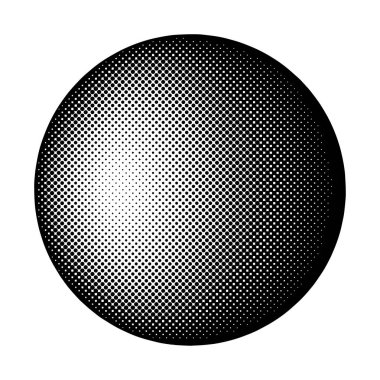 Beyaz arka plan vektör Siyah noktalı resim rozet