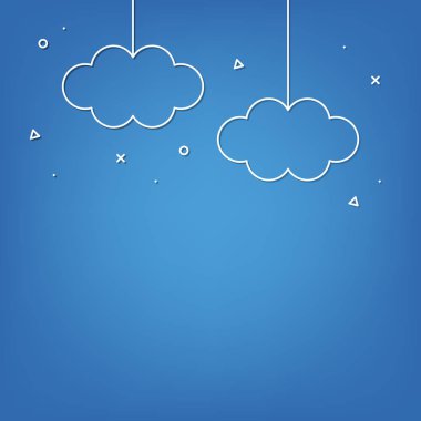 Bulutlu kötü hava arka plan vektör