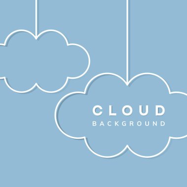 Bulutlu kötü hava arka plan vektör