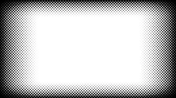 Black White Halftone Background Vector — Stock Vector