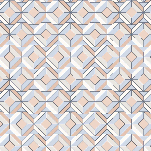 カラフルなパステル カラーの幾何学的なシームレス パターン ベクトル — ストックベクタ