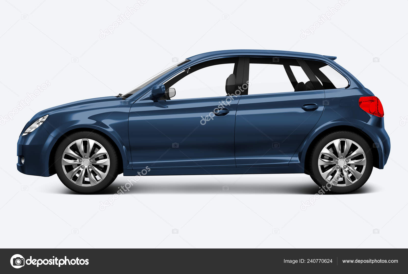 Side View Blue Hatchback — Stock Photo © Rawpixel #240770624