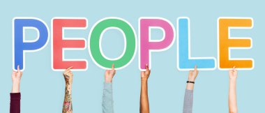 Kelime insanlar holding eller