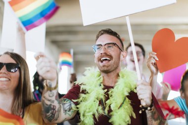 Neşeli gay gurur ve lgbt festivali