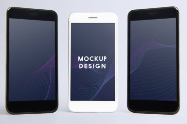 Sigorta primi cep telefonu ekran mockup şablonu