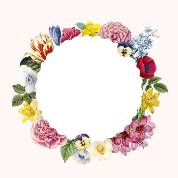 Floral Themed Copy Space Frame — Stock Photo, Image