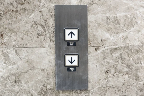 Кнопки Лифта Вверх Вниз — стоковое фото