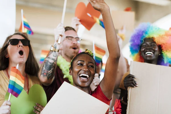 Neşeli Gay Gurur Lgbt Festivali — Stok fotoğraf