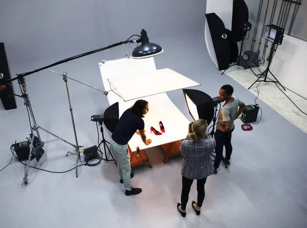 Product Fotografie Shoot Van Schoenen — Stockfoto