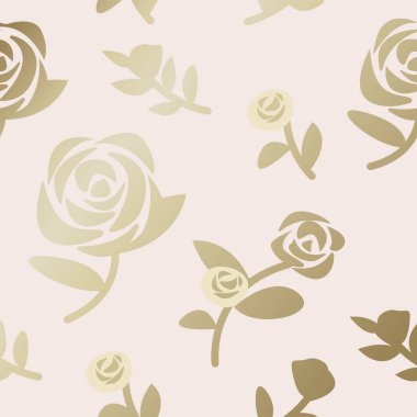 Altın botanik model arkaplan vektörü