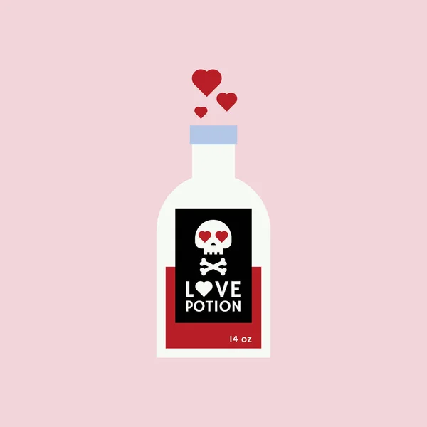 Valentine Dzień Love Potion Wektor — Wektor stockowy