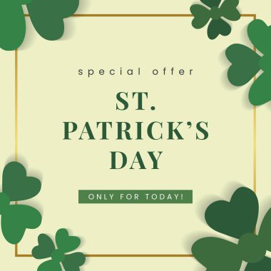 St.Patrick'ın gün özel indirim vektör