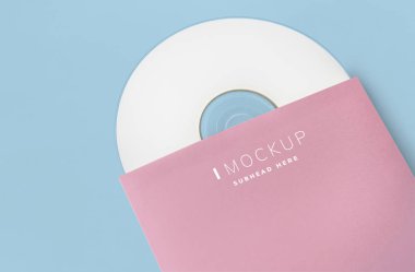 Promosyon malzeme cd paketi mockup