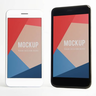 Sigorta primi cep telefonu ekran mockup şablonu