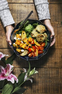 Vegan Şükran pişmiş Balkabagi tarifi