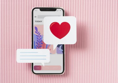 Cep telefonu mockup mesajlaşma sohbet