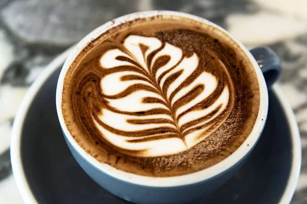 Cappuccino Coffee Tree Latte Art — Stok Foto