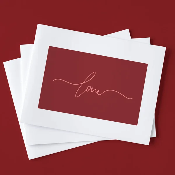 Lindo Diseño Tarjeta San Valentín —  Fotos de Stock