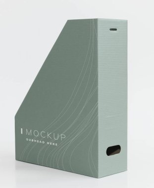 Depolama kutusu mockup dergiler için