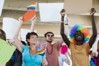 Neşeli gay gurur ve lgbt festivali