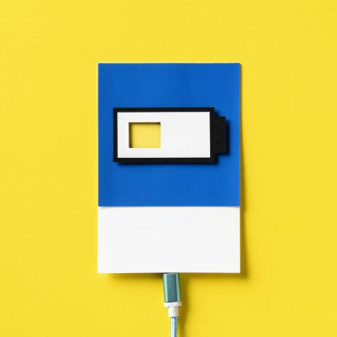 3D kağıt el sanatları sanat şarj pil