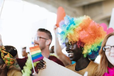 Neşeli gay gurur ve lgbt festivali