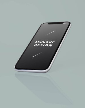 Tam ekran smartphone mockup tasarım